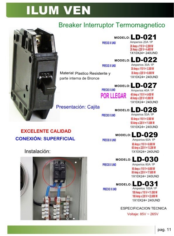 Breaker SUP 1 x 60 AMP