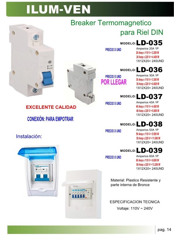 BREAKER 1X40 AMP TERMOMAG