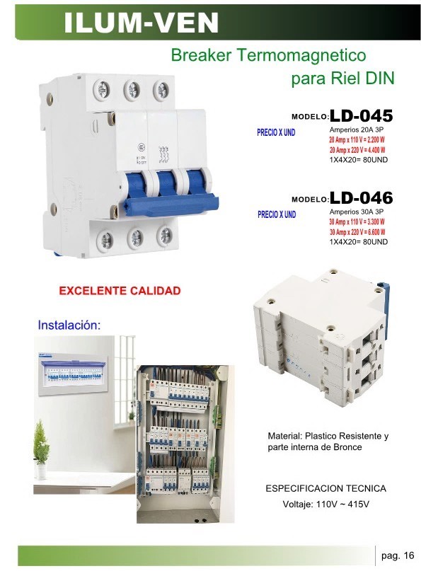 BREAKER 3X30 AMP TERMOMAG