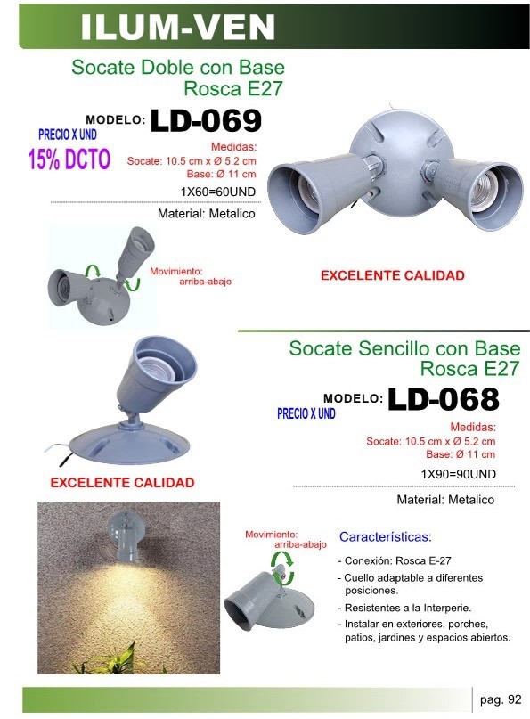 SOCAT SENC C/BASE E27