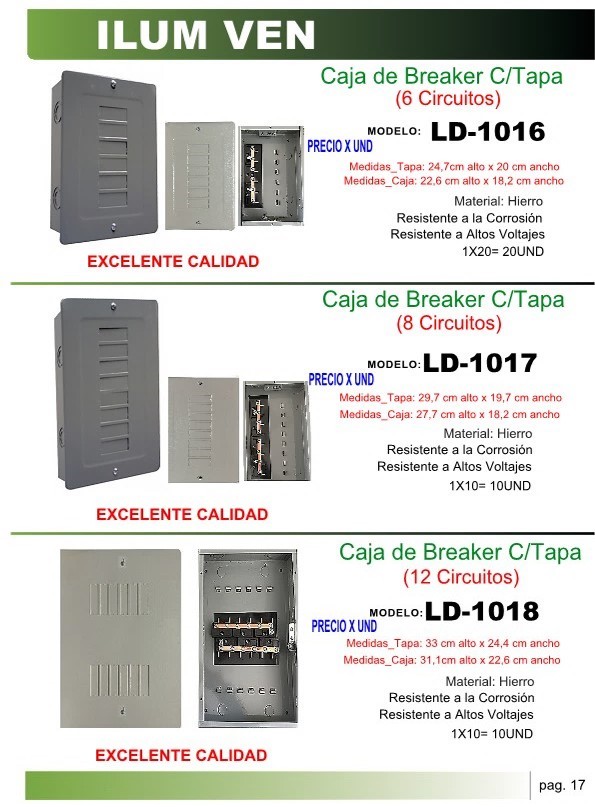 Tablero 12 CIRC.S/PUERTA