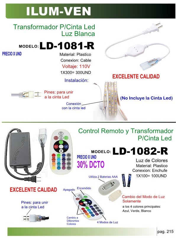 TRANSF/CONTROL COLORES
