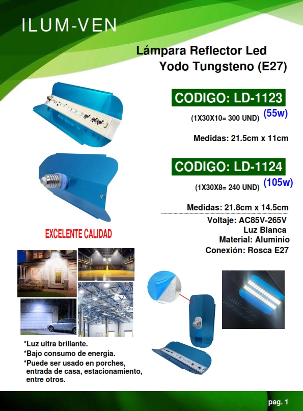 LAMP REFLEC TUNGS - 55W - 6500K - E27 - 21,5X11CM - ALUM