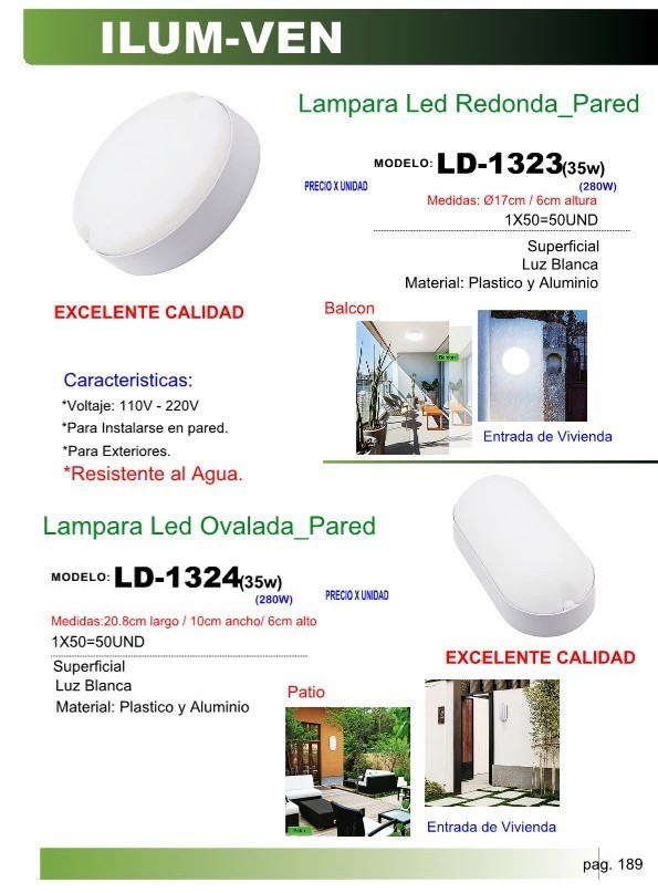 VAPOL RED LED 35W -17X6CM 85-265v
