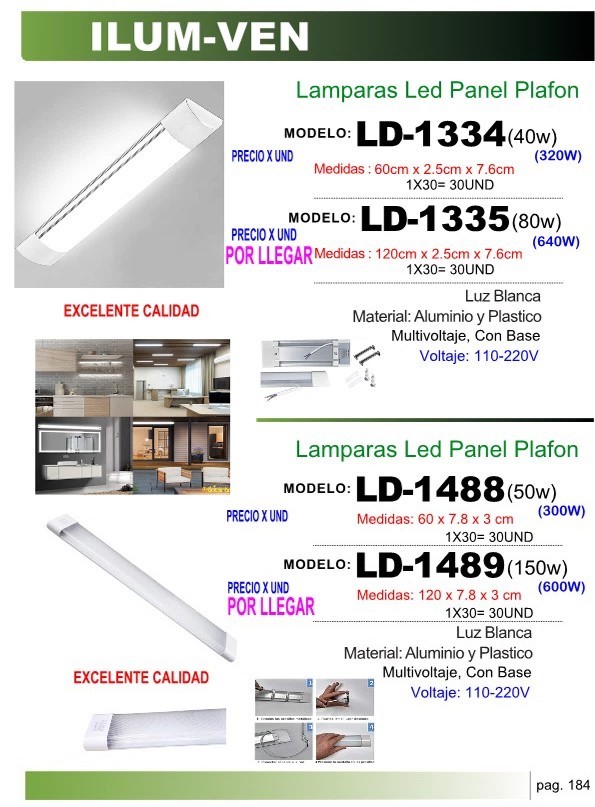 Plafon 40W 60x25x76 CM