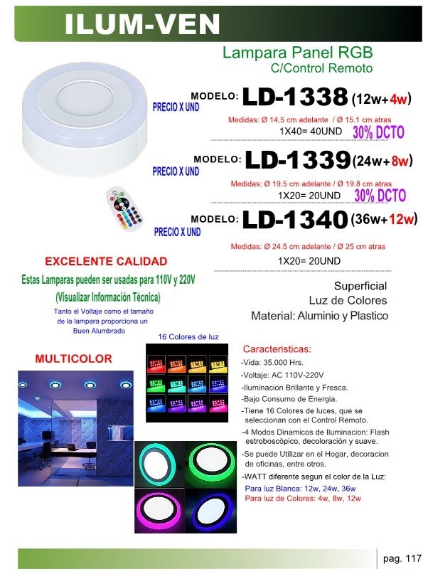 LAMP PANEL RGB SUPERF (36W12W)245CM