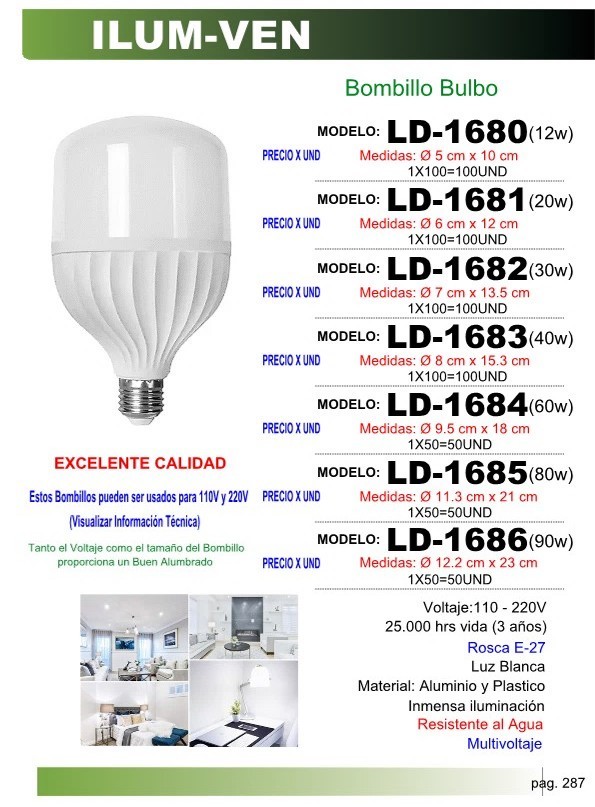 BOMBILLO BULBO 30W