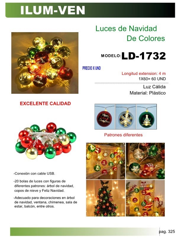 LUCES DE NAVIDAD DE COLORES
