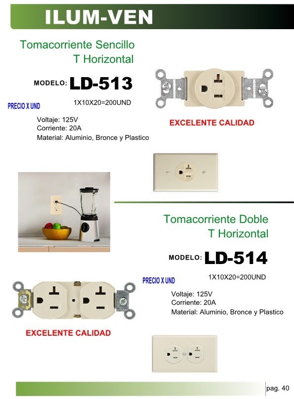 TOMA CORR DOBL 20AMP T HORIZ BEIGE