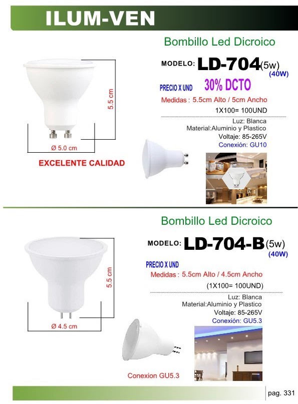 BOMB DICRO5W5.5cmX5cm85-265VGU5.3 LE