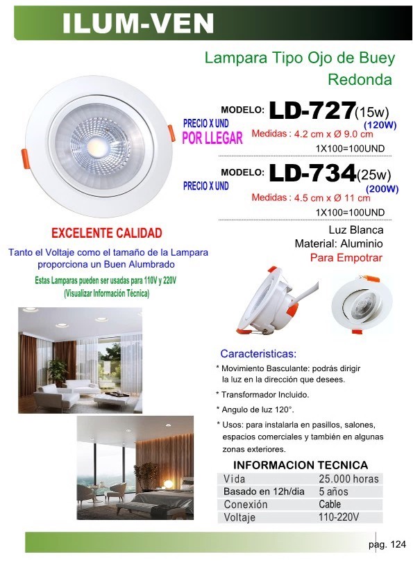 LAMP T/OJO BUEY REDON 11X45CM (25W)