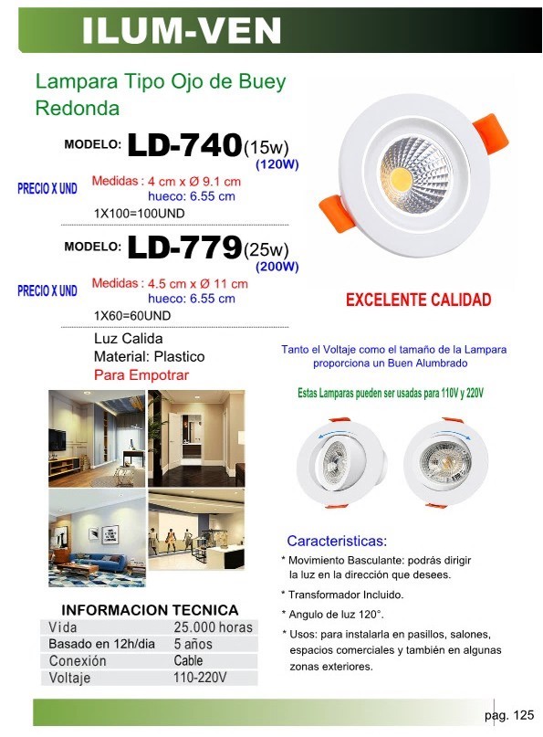 LAMP OJO BUEY REDONDA 25W L/CALIDA 4,5X11CM