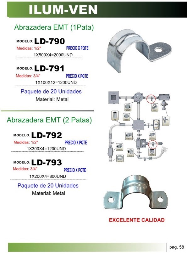 ABRAZ EMT 1/2 1P - 20UND
