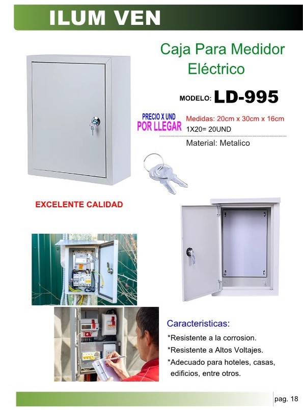 CAJA P/MEDIDOR ELECTRICO C/LLAVES