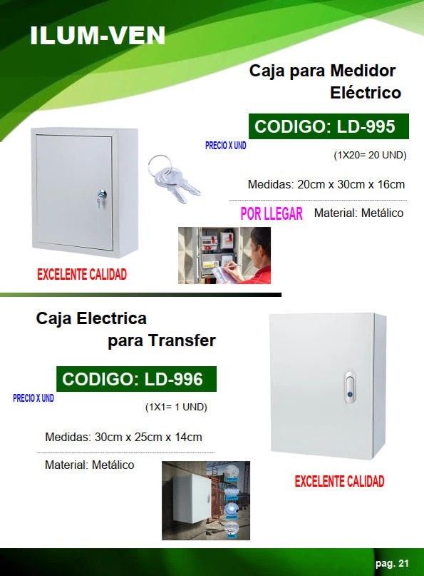 CAJA ELECTRICA P/TRANSFER 30X25X14CM METALICA